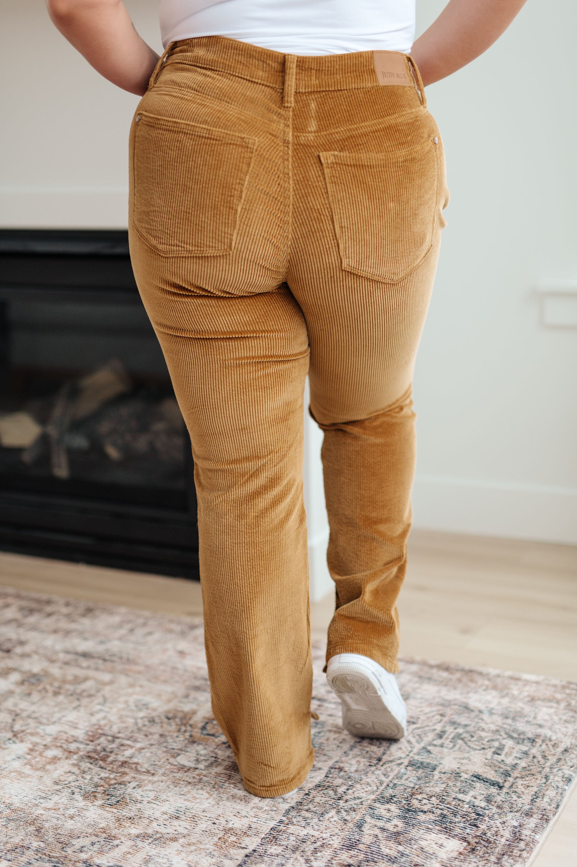 Cordelia Bootcut Corduroy Pants in Camel-Womens-Ave Shops-Happy Campers Boutique, Women's Fashion and More in Plainwell, MI