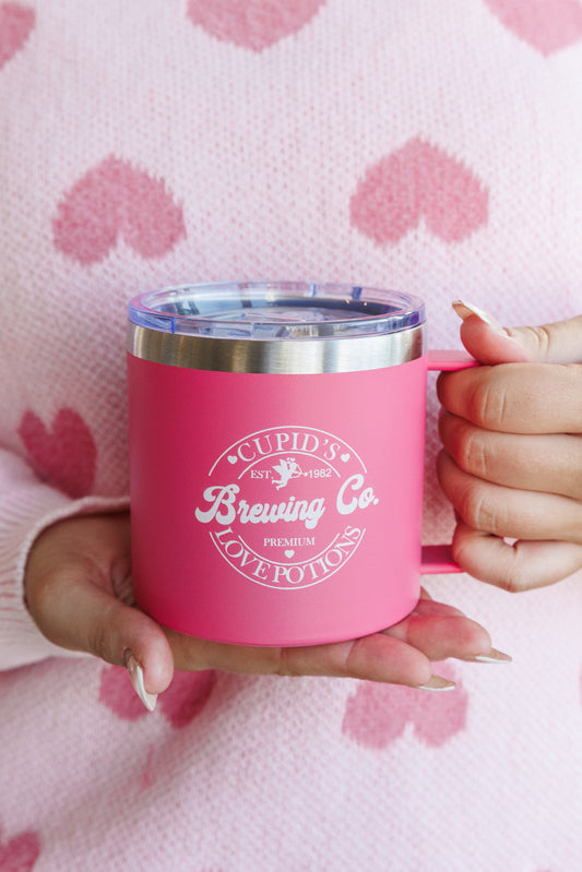 Cupid's Brewing Company 14 Oz Double Walled Travel Mug-Womens-Ave Shops-Happy Campers Boutique, Women's Fashion and More in Plainwell, MI