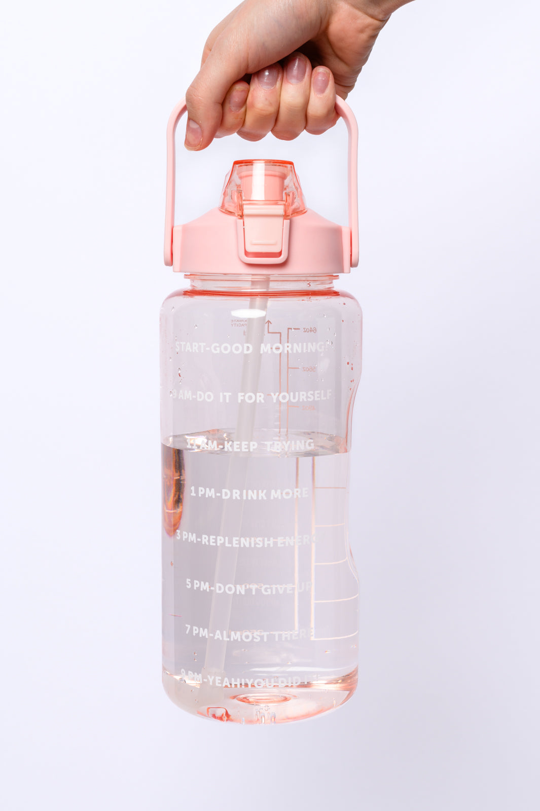 Elevated Water Tracking Bottle in Pink-Womens-Ave Shops-Happy Campers Boutique, Women's Fashion and More in Plainwell, MI