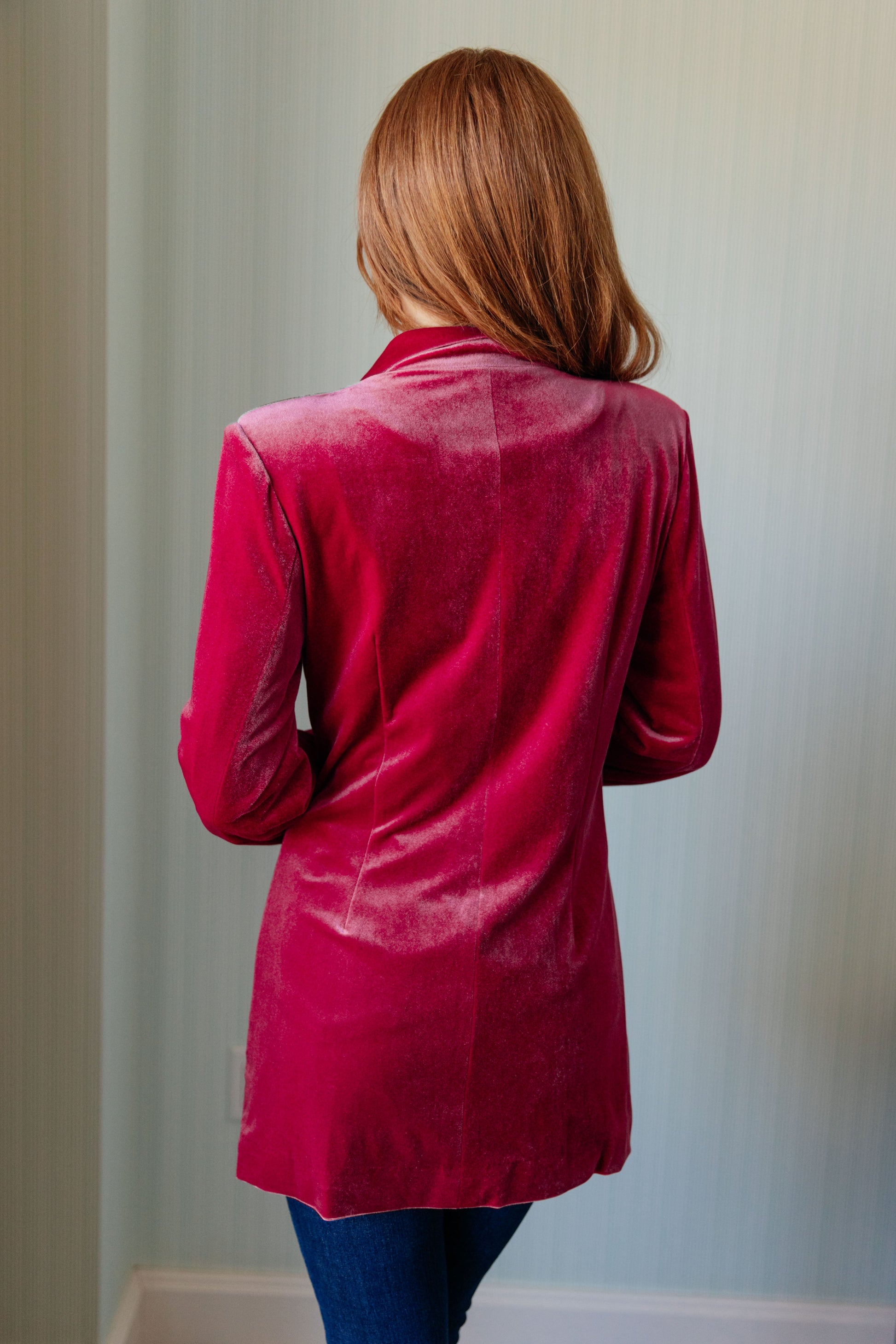 Verity Velvet Blazer-Layers-Ave Shops-Happy Campers Boutique, Women's Fashion and More in Plainwell, MI