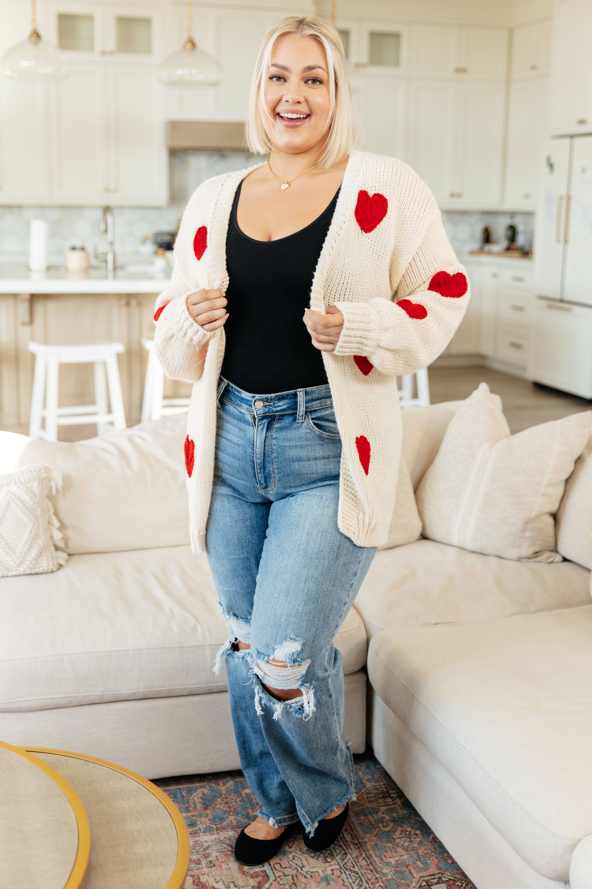 Heart Eyes Cardigan-Womens-Ave Shops-Happy Campers Boutique, Women's Fashion and More in Plainwell, MI