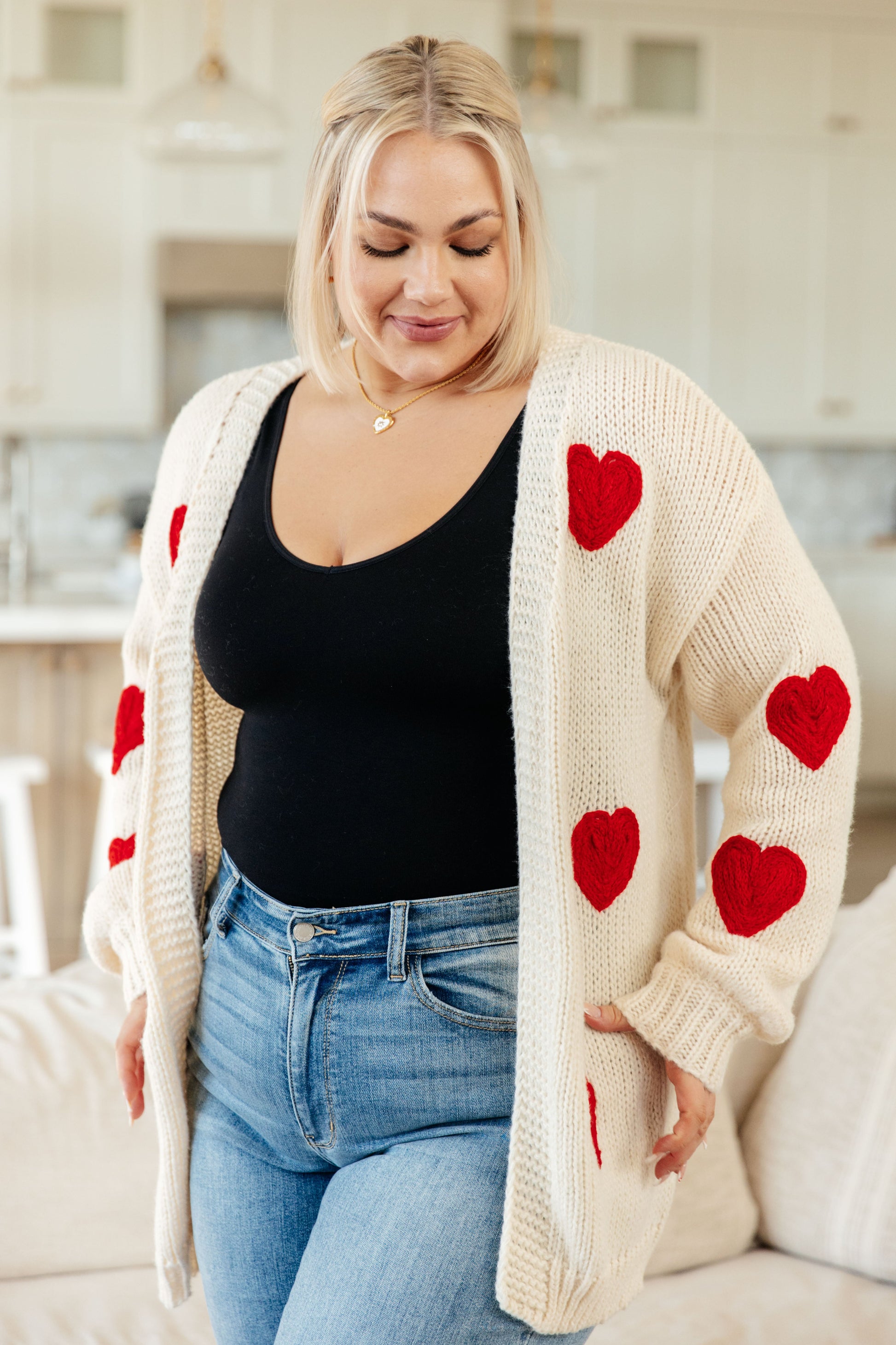 Heart Eyes Cardigan-Womens-Ave Shops-Happy Campers Boutique, Women's Fashion and More in Plainwell, MI