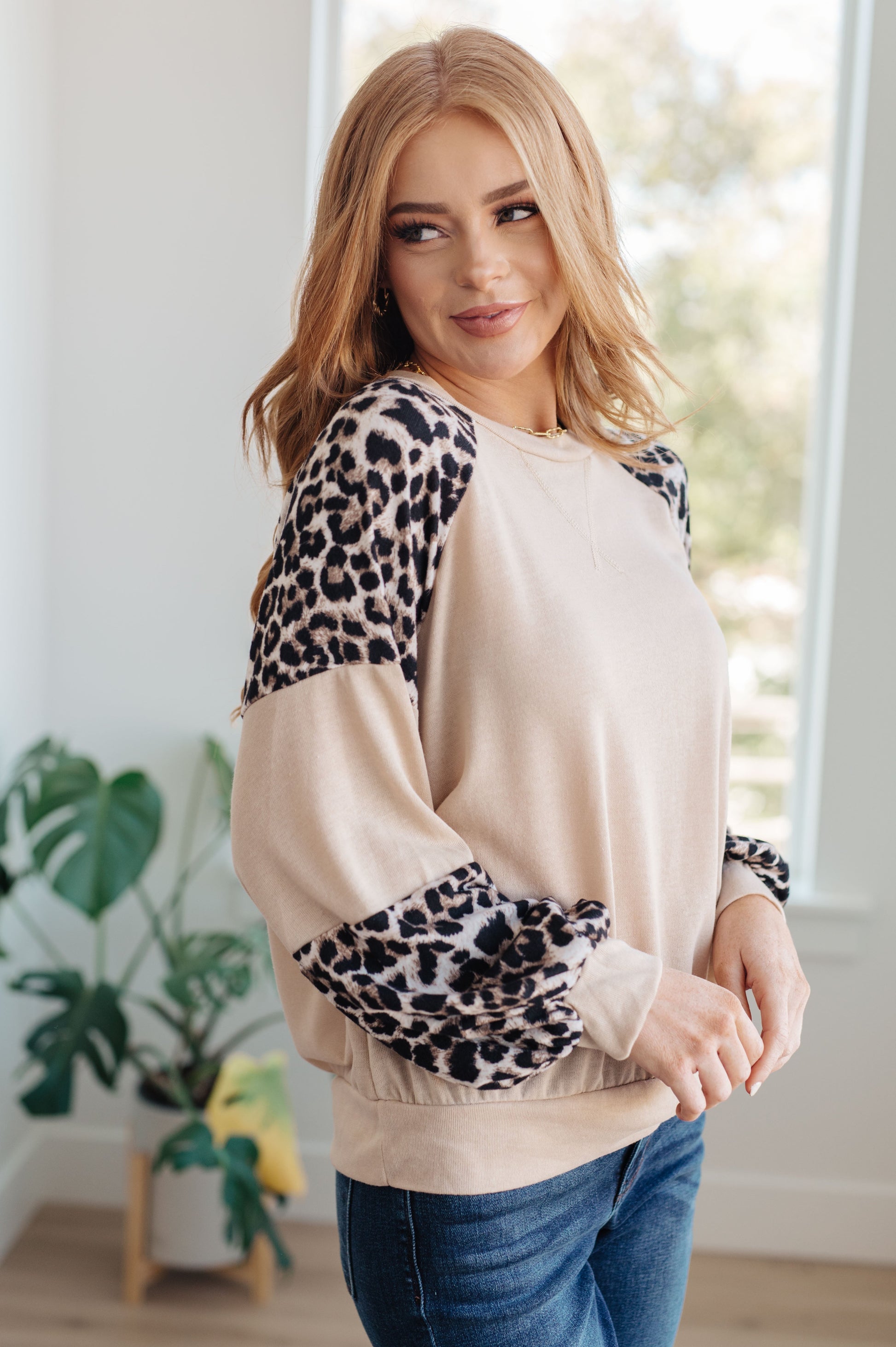 Sometime Safari Animal Print Top-Womens-Ave Shops-Happy Campers Boutique, Women's Fashion and More in Plainwell, MI
