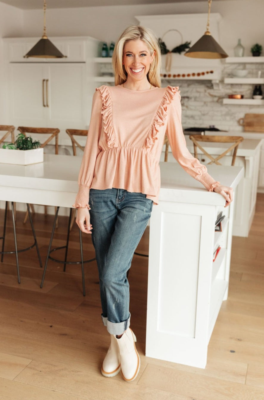 Sweet Confession Top In Blush-Womens-Ave Shops-Happy Campers Boutique, Women's Fashion and More in Plainwell, MI